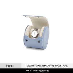 Oirlv Leather Watch Roll 1 2 3 Slots Luxury Watch Storage Box Travel Bag Watch Case Gift Box Watch Pouch Watch Organizer for Men