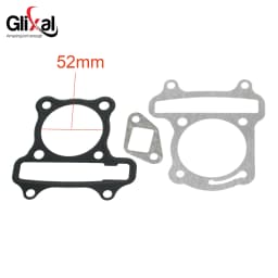 Glixal GY6 50cc 60cc 80cc 100cc 105cc Head and Base Cylinder Gasket Set for 139QMB 139QMA 4-Stroke Gas Scooter Moped ATV Engine
