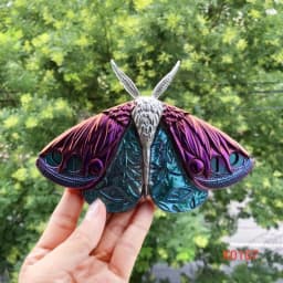 Creative Silicone Molds Wall Hanging Decors Molds Moth Crafting Moulds A0KD