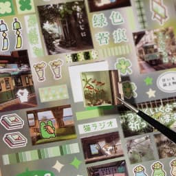 Vintage Flavors Street Series Sticker Book - 20/30/60 Sheets Food-Themed Creative DIY Scrapbook Japanese Stationery Framed Album