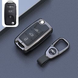 Car Key Holder Case Cover For VW Volkswagen Passat B8 CC Polo Tiguan Golf 7 GOLF8 MK8 MK4 For Skoda A7 A5 Octavia Superb Yeti