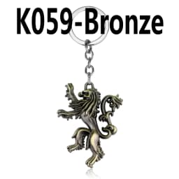 Dragon House Keychain Targaryen Dragon Shape Keyring for Fan Collection Accessories Friends Gift