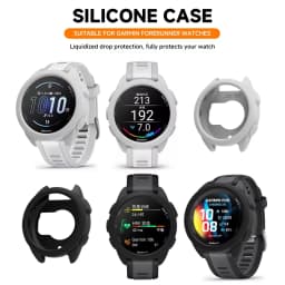 Watch Case for Garmin Forerunner 165 Smartwatch Protective Shell cover Soft Silicone Screen Protector Case Cover Accessories