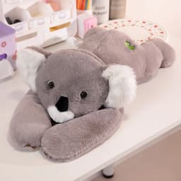 30/65cm Cute Long Arm Stuffed Animal Arm Weighted Soft Plush Pillow Raccoon Koala Bear Sloth Dinosaur Gift for Boys and Girls