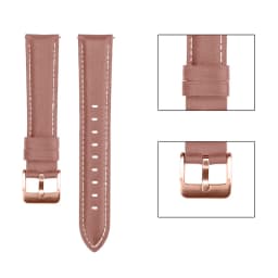 22mm 20mm Leather Band for Samsung Galaxy Watch 3 41mm 45mm Bracelet For Active 2 / Watch 4 Watch5 Watch6 Replacement Strap
