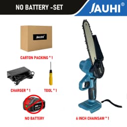 6inch Electric Chainsaw Rechargeable Small Wood Spliting Cordless Chain Saw One-handed Woodworking Tool for Garden Tools