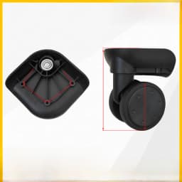 Universal Luggage Wheel Replacement Parts Quiet Universal Spinner Wheels Repair for Suitcase Password Box Shock Absorption
