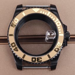 PVD Black NH35 40mm Men's Watch Case Sapphire For SUB Seiko NH35 NH36 NH38 NH34 Miyota 8215 ETA 2824 Movement Yacht-Master 20ATM