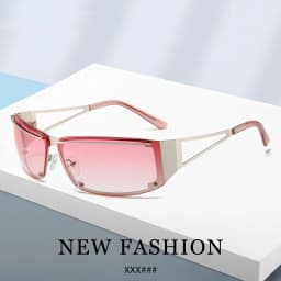 Y2k Retangle Sunglasses Women Men Brand Designer Gradient Goggle Sun Glasses Steampunk Glasses Shades Eyewear Mirror Eyeglasses