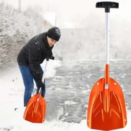 Auto Folding Emergency Snow Shovel with Extendable Handle Lightweight Aluminum Snow Shovel for Car Ski for Outdoor Camping