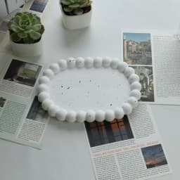 Plaster Tray Rings Storage Plate Photo Props Nail Jewelry Display Matte Decorative Pieces