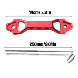 200/250mm Battery Tie Down Bracket Aluminum Car Accessories Space-Saving Battery Trays Automotive Replacement Mount for Vehicles