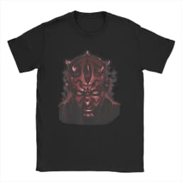 Darth Maul Jedi Master Lightsaber Logo T Shirt for Men Cotton Vintage T-Shirts Round Neck Tees Short Sleeve Clothes Gift Idea