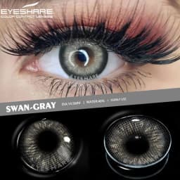 EYESHARE 1 Pair Aurora Europe Colored Contact Lens Yearly Use Cosmetic Colored Contacts Lenses for Eyes Beauty Contact Lenses