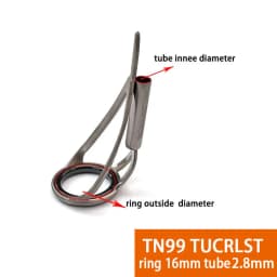 TN99 5PCS TUCRLST Fishing Tip Guides Building Fishing Rod Guides Ring Saltwater Repair Kit For Fishing Replacement Accessorie