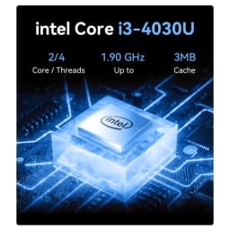 MLLSE M2 Mini Pc Intel Core i3-4030U 8GB DDR3 RAM 128GB SSD Wi-Fi 5 BT 4.2 Windows 10 Mini Desktop Computer
