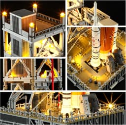 Hprosper LED Light for 10341 NASA Artemis Space Launch System Decorative Lamp With Battery Box (Not Include Building Blocks)