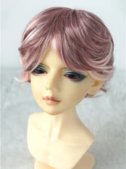 Doll Wigs JD075 1/6 1/8 1/4 1/3 Short Boyish Cupid Curls Synthetic Mohair BJD Wigs 5-6' 6-7' 7-8' 8-9' OB11 YOSD Doll Hair