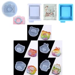 Perfume Bottle, Game Machine, Various Shape Silicone Shaker Molds Resin Casting Quicksand Mold Jewelry Pendant Making Mould
