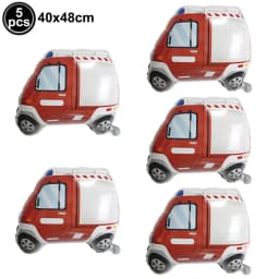 Jumbo Fireman Sam Balloons Fire Truck Foil Ballons Firefighter Themed Birthday Party Decortions Baby Shower Fire Engine Ballons