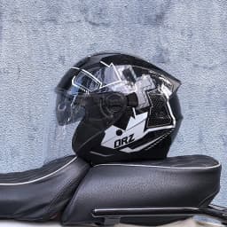 ORZ motorcycle helmet, half face, double mirror, all season men's and women's fashion, half helmet, all season universal