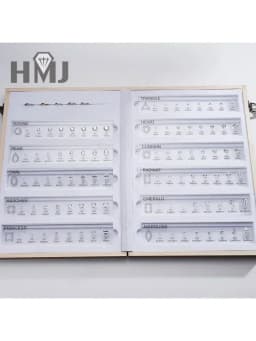 Upgraded version Smart Stones Tester Tools Gemstone Diamond Tools Size Reference Color Shape Master Stone Set for Jewelry Making