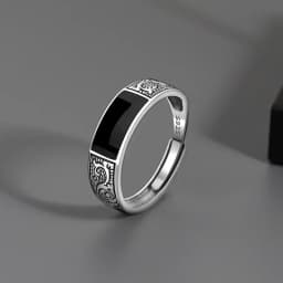 Retro Domineering Ethnic Style Fire-Breathing Dragon Ring Men\\\\\'s Charm Open Ring Punk Motorcycle Rider Jewelry Accessories
