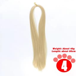 80CM 1/3 1/4 1/6 SD Doll Hair Accessories Salon Ob Heat Resistant Doll Wig Hair Hand Woven Modified DIY Hair Grafting Hair
