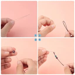 5pcs/lot Spring Steel Beading Needles 5 Sizes Easy Jewelry Making Tools Big Eye Curved Beading Pins for Beads and Pearls