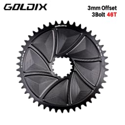 GOLDIX 3-Bolt MTB/Road Bike Chainring Wide and Narrow Teeth AERO Chainring CNC Hollow Cutting Machining for SRAM 3 Bolt Crankset