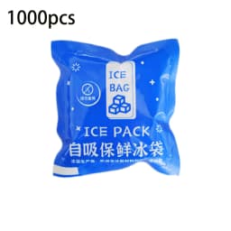 100Pcs Self-absorbing Ice Packs 7x7cm Reusable Cooling Ice Bags Summer Food Drinks Fresh Keeping Cold Pack For Seafood Fruit Del