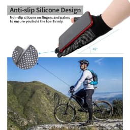 Non-slip Nylon Gloves for Safety Work Outdoor Cycling Breathable Half Finger Gloves Mittens Men Fingerless Touchscreen Gloves
