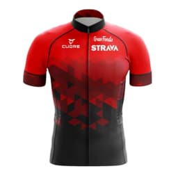 2024 Jersey Set Strava Summer Short Sleeve Breathable Men's Mountain Bike Jersey Set Sweat-Wicking Quick-Drying Jersey