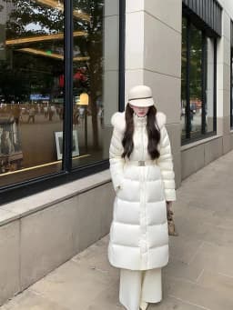 Thickened Long down Cotton Jacket Women's Winter New Style Slim Fit Waistcoat Hooded Versatile Warm Coat Outerwear