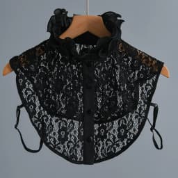 Female Lace Detachable Collar Vintage Solid Fake Collar Lapel Blouse Top Adjustable Women Clothes Ladies False Collar