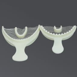 10Pcs Dental Bite Impression Trays Disposable Registration Tray with Net Colorful Teeth Holder Mold Posterior Anterior Front