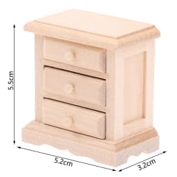1/6 1/12 Dollhouse Miniature Bookcase Storage Rack Mini Wood Cherry Display Shelf Cabinet Cupboard Doll House Furniture Model