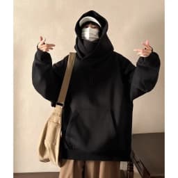 American High Street Functional Style Hooded High Collar Jacket Men's Oversize Versatile Casual Top Trendy Autumn Wear