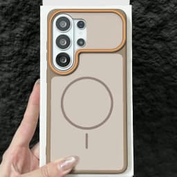 Luxury Dual Tone Matte Phone Case For Samsung Galaxy S26 S25 S24 S23 Ultra Plus For Magsafe Wireless Charge Cover