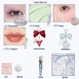 Flower Knows Shells Pearl Eyeshadow Essence Lip Honey Blush Cheek Makeup Front Ocean Gift Box Makeup Kit Full Professional