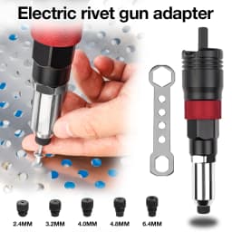 Home Cordless Riveting Machine Kit 2.4mm/3.2mm/4.0mm/4.8mm/6.4mm Insert Nut Riveting Tools Industrial Insert Nut Pull Rivet Tool