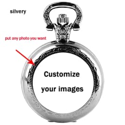 Attack on Titan Design Glass Dome Chain Pocket Watch Kids Necklace Pendant Clock Gift Women Men Reloj De Bolsillo