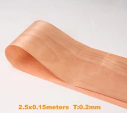 0.2-0.25mm Natural Thin Wood Veneer Roll White Oak Black Walnut Ebony Furniture Decorative Surface Board Panel Veener