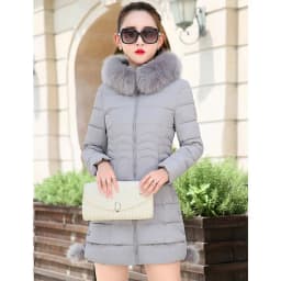 2025 New Winter Cotton-Padded Jacket Women Thick Warm Big Wool Collar Down Cotton Coat Female Korean Parkas Ladies Outwear