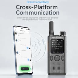 Baofeng AT1 Global Mini Walkie Talkie POC 4G/5G Network Lifetime Free Use Create Groups Unlimited Distance ALERVITES Ham Radio