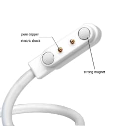 Universal 2Pin 4mm 7.62mm 4Pin Strong Magnetic Charge Cable USB Charging Line Cord Black White for Smart Watches
