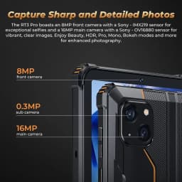 Oukitel RT3 Pro Rugged Tablet PC 4GB+128GB 8" HD IPS Screen 5150mAh Battery 16MP Camera Android 14 Support Dual SIM 4G