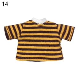 Doll Clothes Suits Stripe Shirt for 1/12 BJD Doll Clothes OB11 Doll T-shirt 1/11 Doll Panties Doll Cotton Socks Doll Accessories