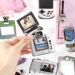 15pcs Kawaii Ins Electronic Memory Stickers Material Pack DIY Diary Phone Case Handmade Scrapbook Aesthetic Stationery Stickers