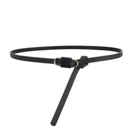 Simple Thin Belts for Women Summer Dress Belt Lightweight 110cm Long Solid Color PU Band Belts